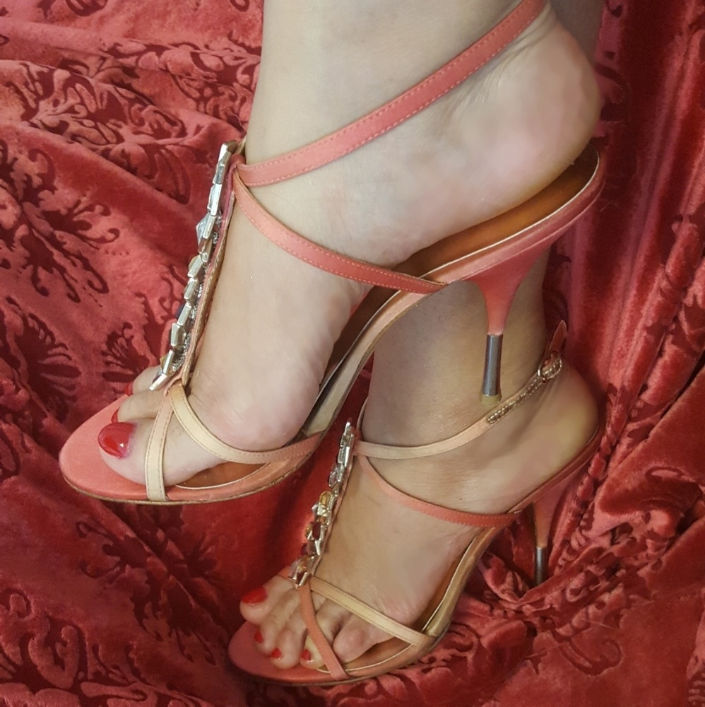 Vintage Marciano Jeweled heels
